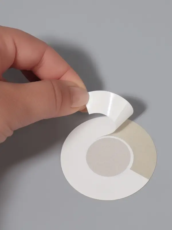 Стикини на грудь &laquo;Круг&raquo;, набор - 5 пар, на клеевой основе, 6&times;6 см, бежевая