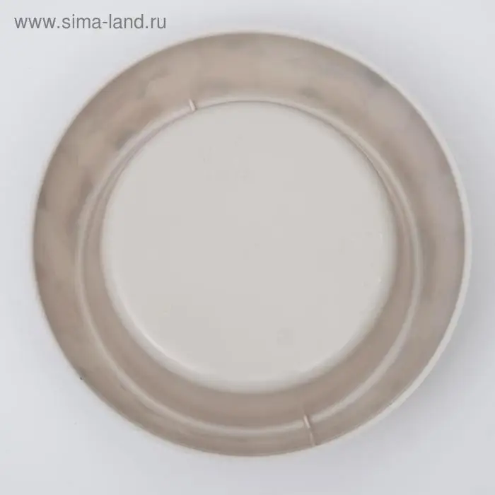 Миска "Мур-мяу" для кошек 0,3 л, 14,5 x 14,5 x 4 см, светло-бежевый