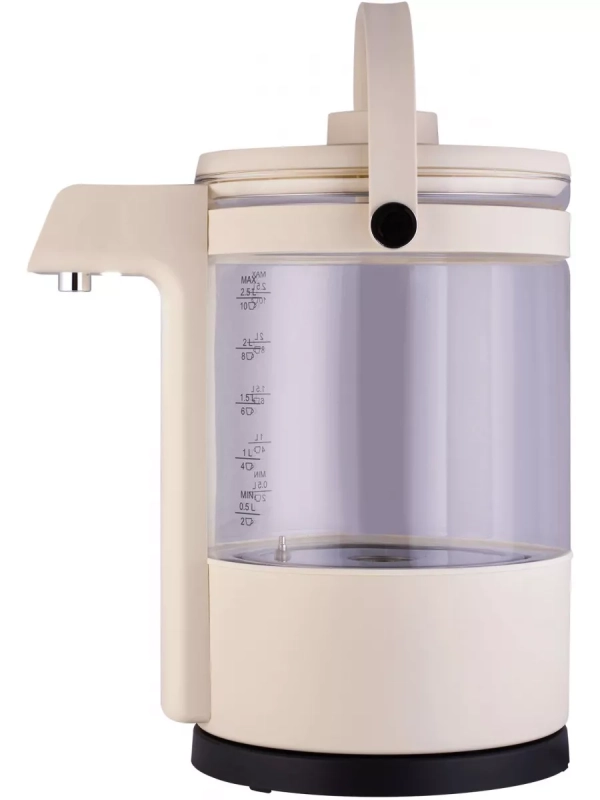 Чайник HYK-G7700 2,5л 2200Вт кремовый (стекло)