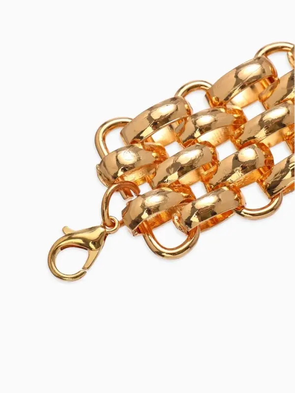 Колье-чокер "Кальчуга", цвет золото