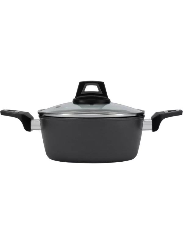 Кастрюля со стеклянной крышкой 20 см Graphit-20C 2,2 литра