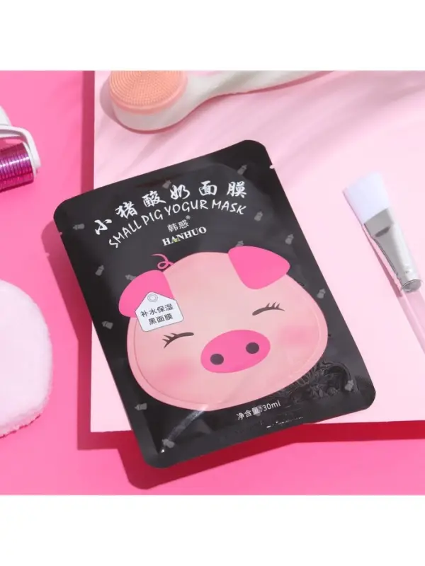 Маска тканевая увлажняющая для лица с йогуртом