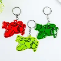 Брелок пластик светоотражающий "Самолёт" МИКС 4,7х6 см