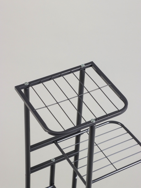 Подставка для цветов Greengo, 5 полок, 44 &times; 22 &times; 95 см, напольная, металл, тёмно-серая