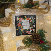 Светодиодная фигура &laquo;Подарки с бежевой лентой&raquo; 15, 20, 25 см, текстиль, металл, 220 В, свечение тёплое белое