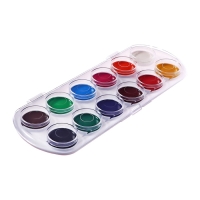 Акварель 12 цветов, ErichKrause ArtBerry, медовая, без кисти, пластиковая коробка, европодвес