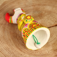 Филимоновская игрушка колокольчик &laquo;Корова&raquo;, 10-12 см