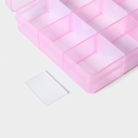 Органайзер для хранения RICCO, со съёмными ячейками, 15 ячеек, 17,5&times;10&times;2,2 см, цвет МИКС