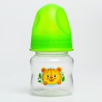 Бутылочка для кормления &laquo;Тигренок&raquo;, классическое горло, 60 мл., от 0 мес., цвет МИКС