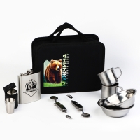 Набор посуды для пикника туристический &laquo;Медведь&raquo;, 8 предметов