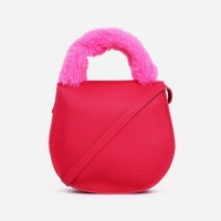 Сумка детская для девочки на застёжке, цвет малиновый