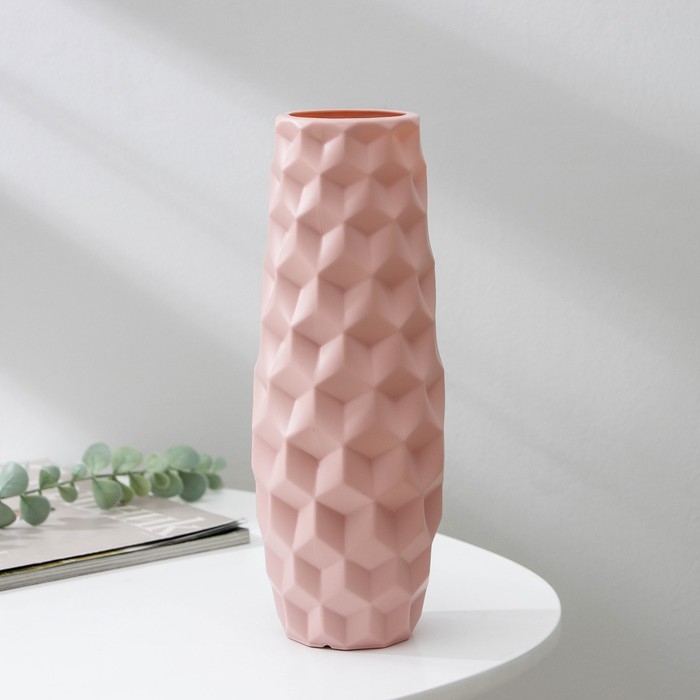 Ваза для цветов, 7&times;6,5&times;26 см, 1,3 л, цвет МИКС