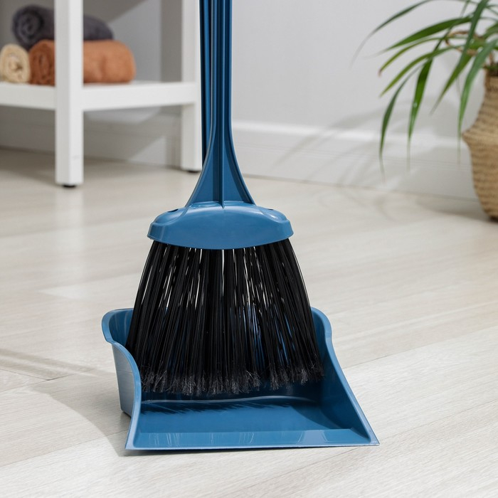 Веник с совком &laquo;Комфорт&raquo;, цвет МИКС