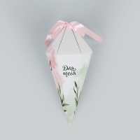 Переноска - шестиугольник для цветов &laquo;Для тебя!&raquo;, белая 15 х 35 х 15 см