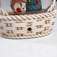 Фигура светодиодная &laquo;Зимние искорки&raquo;, 20.3х15х9 см, музыка, батарейки ААх3 (не в комплекте), USB, свечение тёплое белое