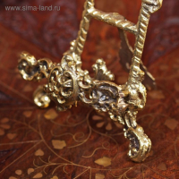 Мини мольберт "Трезубец" латунь 15х8,5х3,5 см