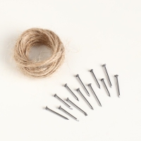 Подарочная коробка "Бандероль" деревянная с гвоздями и веревкой 30&times;21&times;12,5 см