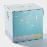 Кружка керамическая с силиконовой крышкой &laquo;Джентльмен&raquo;, 380 мл, рисунок МИКС