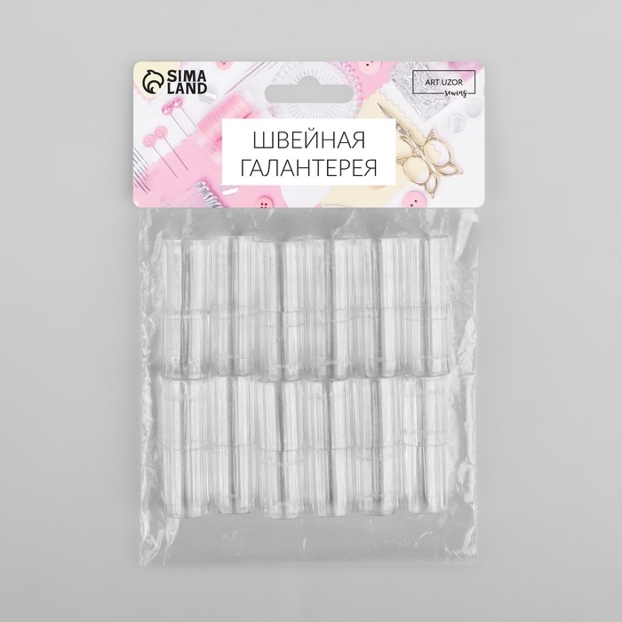 Держатели для простыни, пластиковые, d = 1,6 &times; 5 см, 12 шт, цвет белый