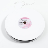 Лента бархатная, с серебряным люрексом, 20 мм, 18 &plusmn; 1 м, цвет чёрный №03