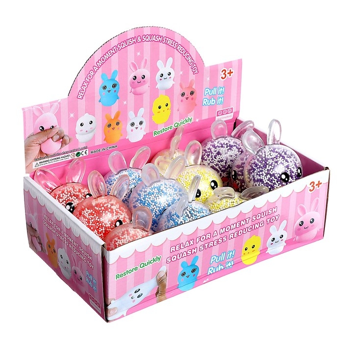 Мялка &laquo;Зайка&raquo; световой, цвета МИКС