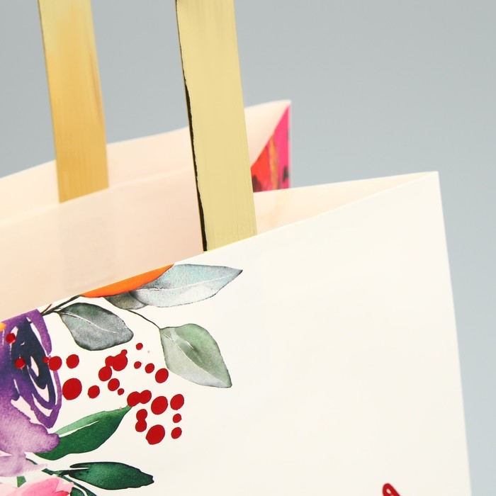 Пакет подарочный, упаковка, &laquo;Самой прекрасной&raquo;, ML 23 х 27 х 11.5 см