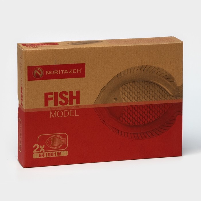 Набор стеклянных блюд для рыбы FISH, 24&times;17 см, 2 шт