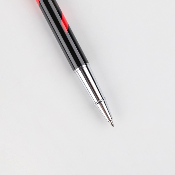 Ручка металл с колпачком &laquo;Russian Power&raquo;, фурнитура серебро, 1.0 мм