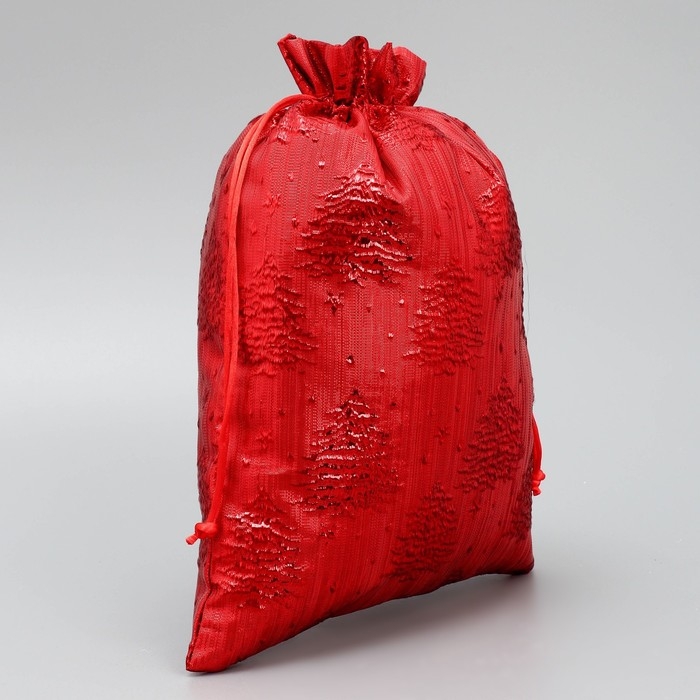 Мешочек подарочный парча &laquo;Ёлочка&raquo;, 20 х 30 см +/- 1.5 см, Новый год