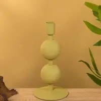 Подсвечник на 1 свечу "Олива" с 2 сферами 8,5х8,5х18 см