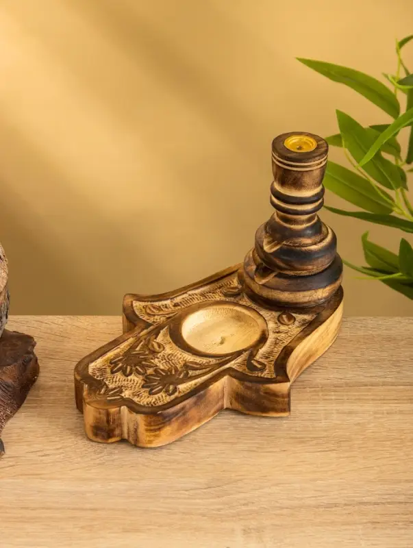 Подставка под благовония &laquo;Рука Фатимы&raquo;, 22 см, дерево