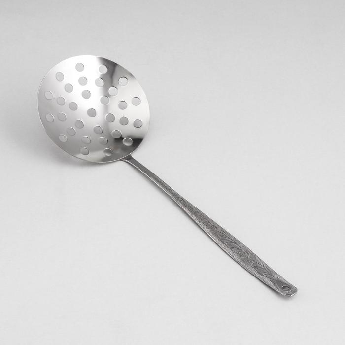 Шумовка большая &laquo;Уралочка&raquo;, 30 см, d=10,5 см, толщина 2 мм, упрощённая обработка