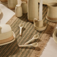 Набор ложек чайных из керамики SL Home &laquo;Виенто&raquo;, 10,5&times;2,8 см, цвет бежевый