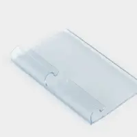 Ценникодержатель на крючок, откидной, 7&times;4 см, цвет прозрачный