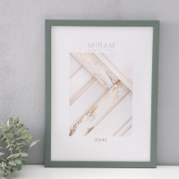 Фоторамка пластик "МИРАМ" 30х40 см, зелёный