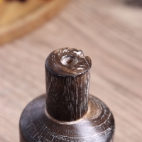 Ваза "Карго" дерево Джати, 7х7х15 см, цв. темно-коричневый