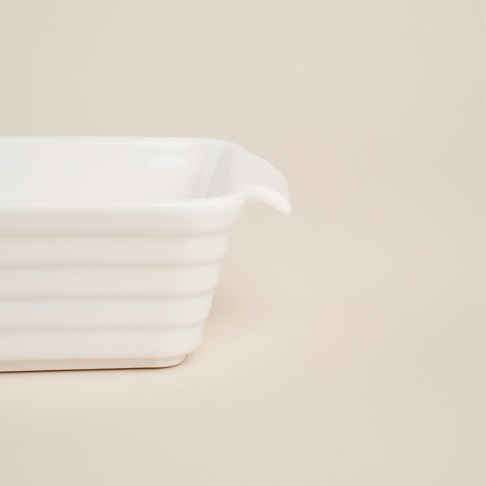 Форма для выпечки из жаропрочной керамики SL Home &laquo;Санторини&raquo;, 250 мл, 15,8&times;9,2&times;4,5 см, цвет белый