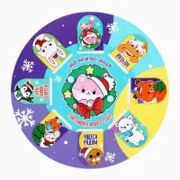 Закладки магнитные 8 шт на подложке "Милые зверюшки"