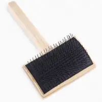 Щетка-пуходёрка деревянная ZOONIK полукруглая, большая, 85&times;55 см