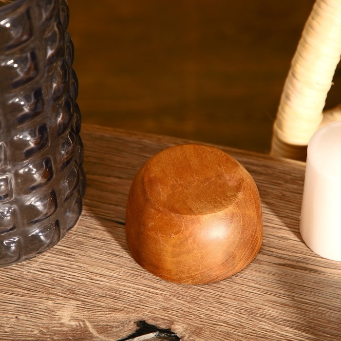 Миска 10х10х5 см, тиковое дерево