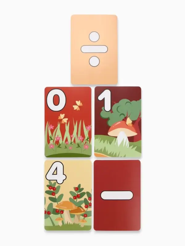 Обучающие карточки &laquo;Весёлый счет&raquo; грибы, 15 штук, 9&times;14 см