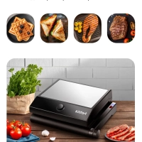 Электрогриль КТ-1632 двусторонний гриль электрический 1000Вт