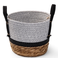 Набор кашпо "Инга" серо-бежевое, 20,5х25/25,5х28/27х33см