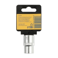 Головка торцевая шестигранная ТУНДРА, под квадрат 1/2", 13 мм, CrV