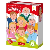 Домашний кукольный театр &laquo;Семья&raquo;, 7 кукол-перчаток