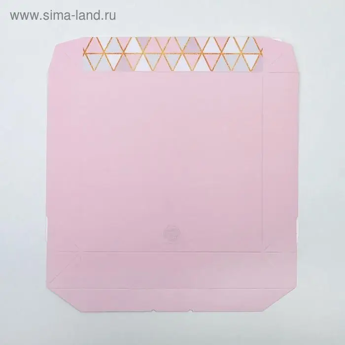 Кондитерская упаковка, коробка с ламинацией &laquo;Геометрия&raquo;, 20 х 20 х 4 см