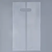 Пакет квадратный полиэтиленовый с вырубной ручкой, упаковка, прозрачный, 23,5х38+22см &plusmn; 5% 60 мкм