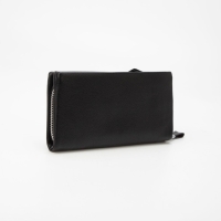 Кошелёк женский на молниях, цвет чёрный