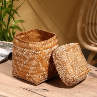 Корзинка плетеная "Морокко" 17х17х25 см