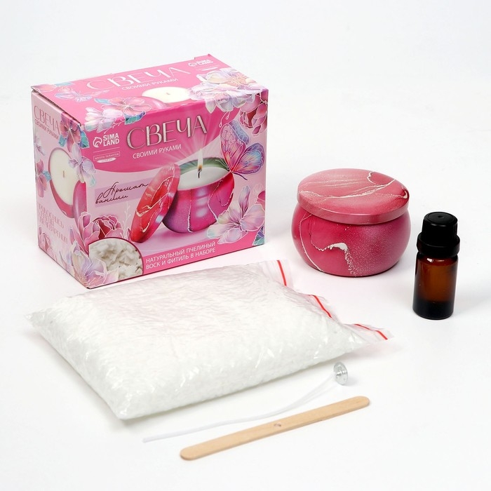 Свеча своими руками. Создание свечи &laquo;Vanilla&raquo;, набор для творчества
